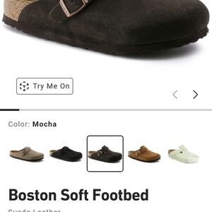 Birkenstock Boston Soft Footbed Mules - Mocha